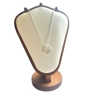 Avon x Saq Silver Tone Empowerment Circle Necklace - 2011